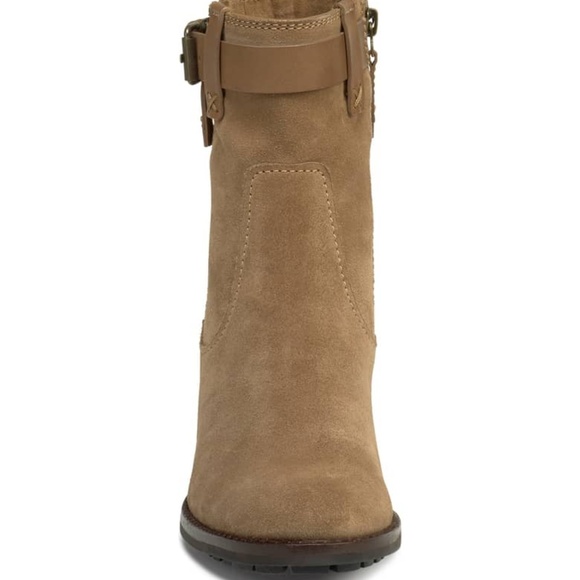 🌸Trask Madison Boots Bootie Suede Taupe - Picture 4 of 6